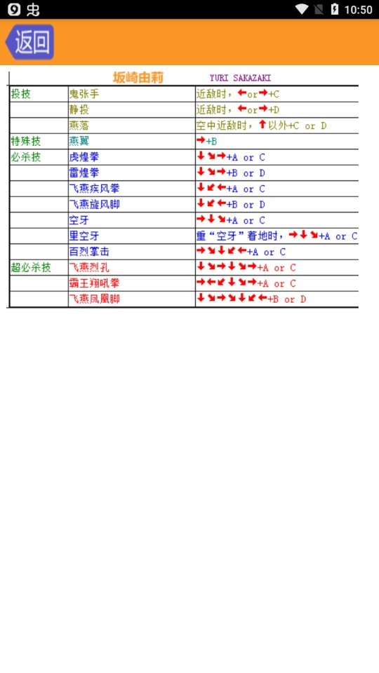 拳皇97出招表中文版截图1