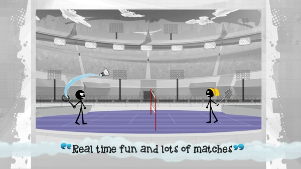 火柴人羽毛球(Stickman Badminton)截图1