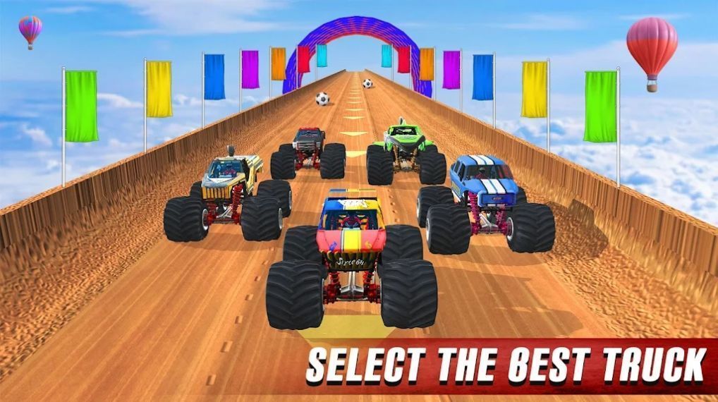 怪物卡车特技赛车挑战(Monster Truck Stunt Racing Challenge)截图3