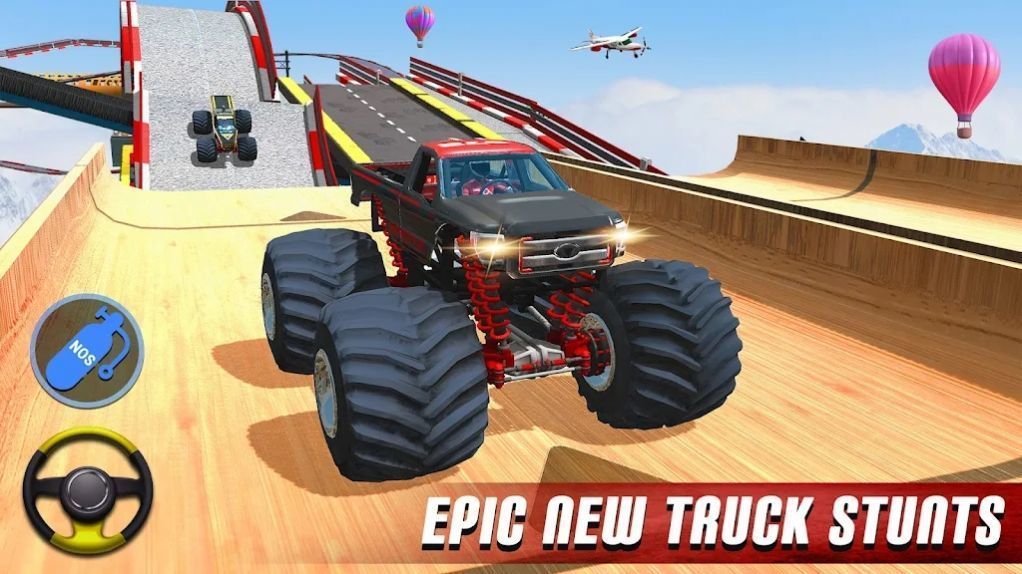 怪物卡车特技赛车挑战(Monster Truck Stunt Racing Challenge)截图1